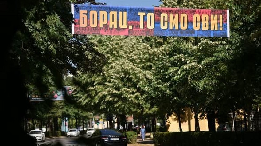 BANJA LUKA DRESSED IN RED AND BLUE AS BORAC CELEBRATES 100 YEARS