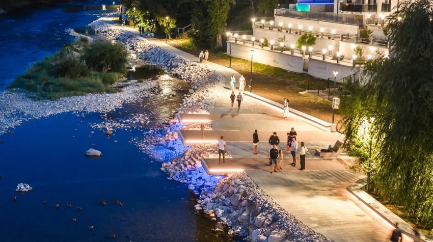 FOTO ŠETNJA NOVOM DIONICOM BANJALUČKOG ŠETALIŠTA UZ RIJEKU VRBAS