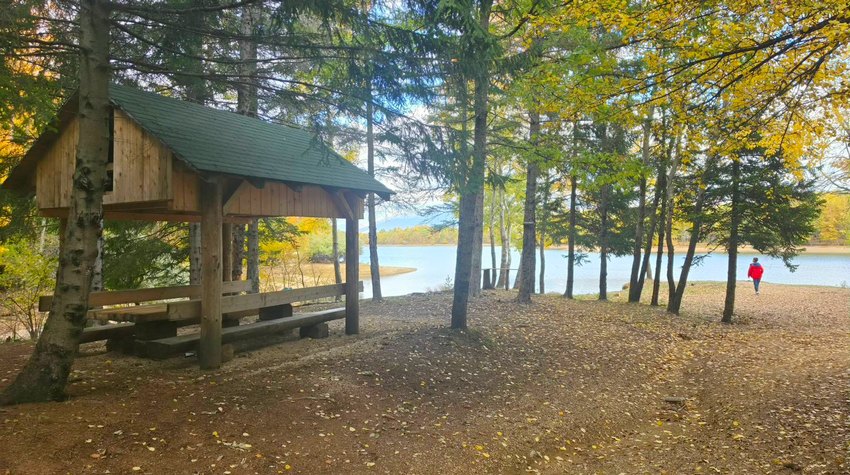 AUTUMN COLOURS OF LAKE ALAGOVAC NEAR NEVESINJE